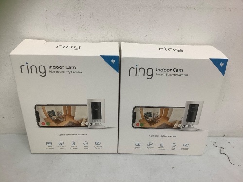 Lot of (2) Ring Indoor Cameras, Appears new, Sold as is - Lot 88