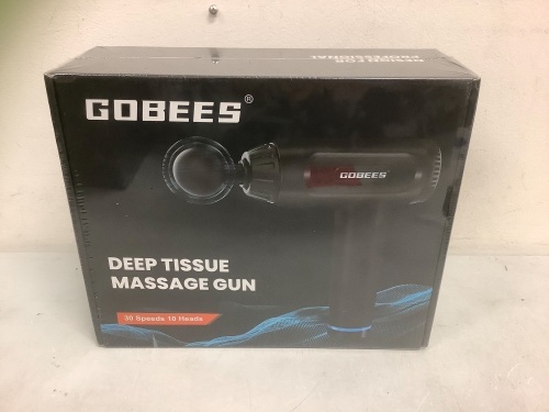 Gobees Deep Tissue Massage Gun, Appears New, Sold as is - Lot 100