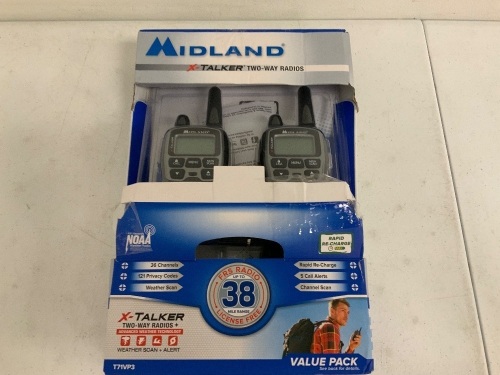 MidLand X-Talker Two-Way Radio, E-Commerce Return, Sold as is - Lot 147