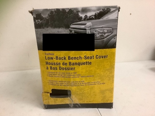 Low Back Bench Seat Cover, E-Commerce Return, Sold as is - Lot 414