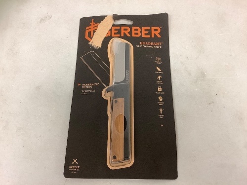 Gerber Quadrant Clip Folding Knife, Appears New, Sold as is - Lot 563
