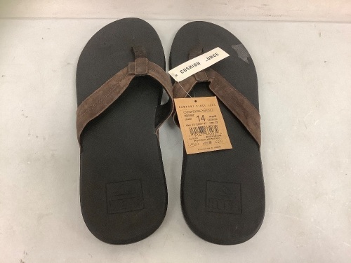 Men's Cushion Sandals, Size 14, Appears New, Sold as is - Lot 599