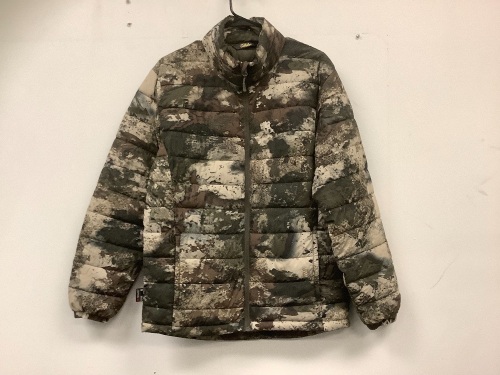 Mens Camo Puffer Jacket, M, E-Commerce Return, Sold as is - Lot 640