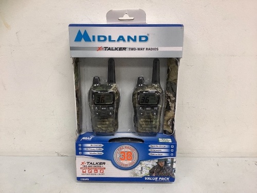 Midland X Talker Two Way Radios, Powers Up, E-Commerce Return, Sold as is - Lot 706