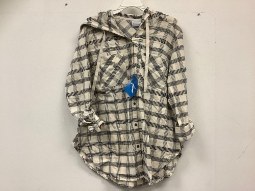 Columbia Womens Plaid Hoodie, Large, E-Comm Return - Lot 728