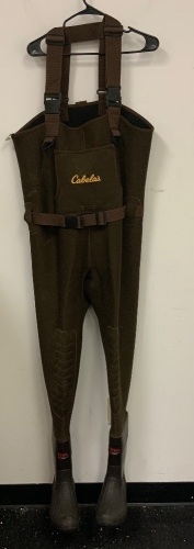Brown Men's Waders, Size 9R, E-Commerce Return, Sold as is  - Lot 792