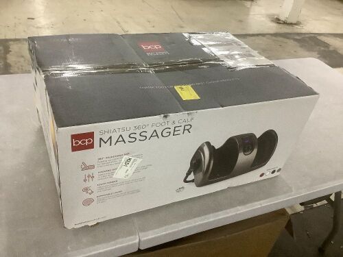 Reflexology Shiatsu Foot Massager w/ High-Intensity Rollers, Remote Control - Lot 181