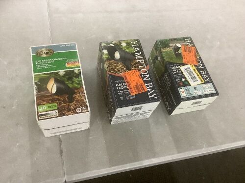 Lot of (3) Hampton Bay Flood Lights - Lot 474