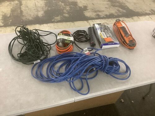 Lot of Extension Cords & Surge Protectors  - Lot 487