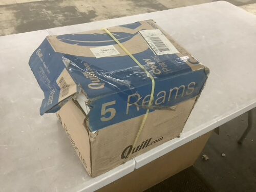 Quill 8.5" x 11" Copy Paper, 20 lbs., 92 Brightness, 2500 Sheets - Lot 587
