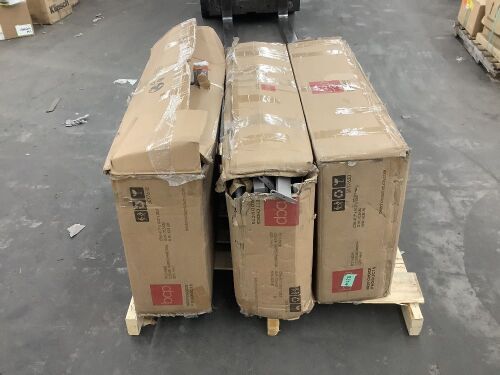 Lot of (3) 4-Piece Textilene Outdoor Conversation Set w/ Cushions, Table - Lot 151