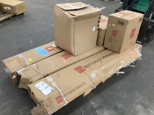 Lot of (3) Cantilever Patio Umbrellas & (3) Bases - Uninspected - Lot 265