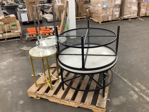 Lot of (2) Coffee Tables & (3) Side Tables  - Lot 122