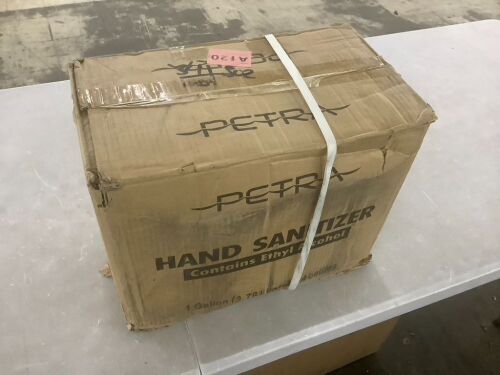 Case of (4) Petra Hand Sanitizer, 1 Gal  - Lot 458