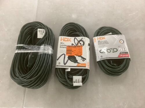 Lot of (3) Extension Cords - Lot 635