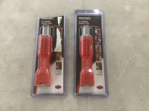 Lot of (2) RIDGID EZ Change Plumbing Wrench Faucet Installation and Removal Tool - Lot 645