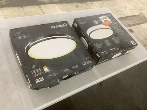 Lot of (2) Artika LED Flush Mount Light Fixture  - Lot 266