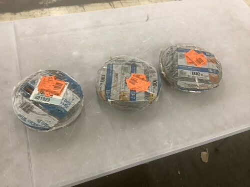 Lot of (3) Cerrowire 100 ft. 18/7 Sprinkler Wire - Lot 406