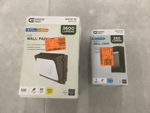 Lot of (2) Commercial Electric LED Wall Lights - Lot 469