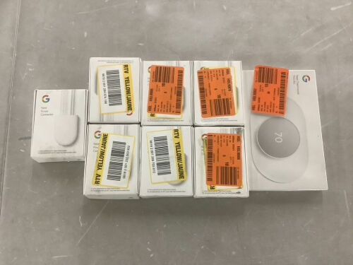 Lot of (7) Google Nest Power Connector & (1) Nest Trim Kit  - Lot 557