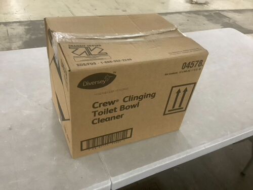 Case of (12) Diversey Crew Clinging Toilet Bowl Cleaner, 1 Qt Bottle  - Lot 313