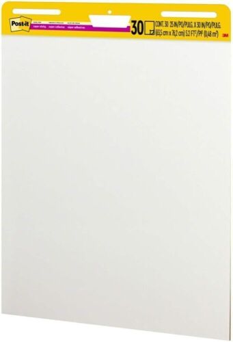 Post-it Super Sticky Easel Pad 25 in x 30 in White 30 Sheets/Pad - Lot 315