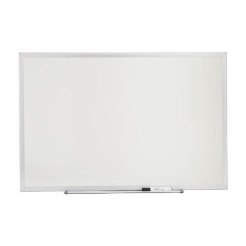Staples Standard Durable Melamine Dry-Erase Whiteboard, Aluminum Frame, 3' x 2' - Lot 316