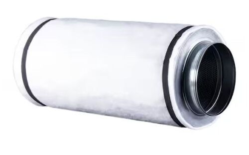 Hydro Crunch 8 in. x 24 in. Carbon Charcoal Air Filter with Flange 710 CFM Exhaust for Indoor Garden Ventialtion - Lot 322