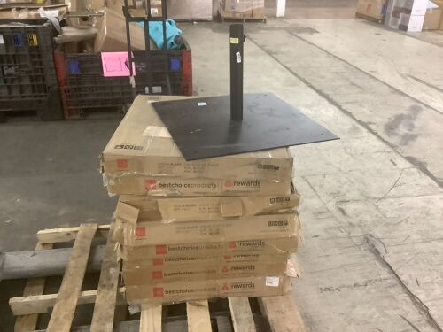 Lot of (9) Steel Umbrella Base, Patio Stand w/ Tightening Knob & Anchor Holes, 38.5lb - Uninspected - Lot 510