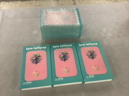 Lot of (6) Wooden Spiral Lollipop Toys - Lot 616