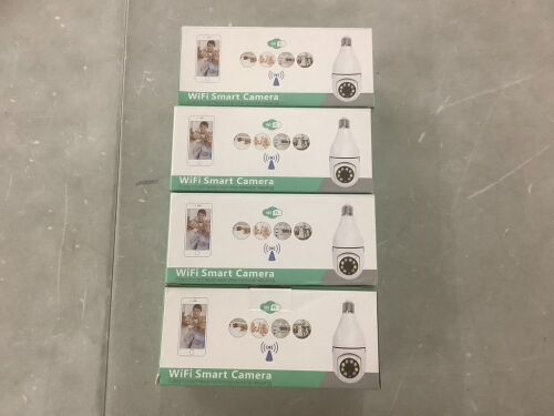 Lot of (4) Wifi Security Camera Lightbulb  - Lot 618