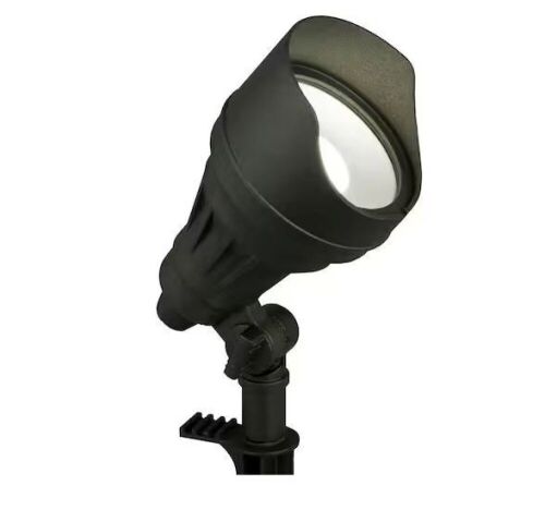 Lot of (4) Hampton Bay 1000 Lumen Millennium Black Adjustable Light Color Integrated LED Outdoor Landscape Flood Light - Lot 758