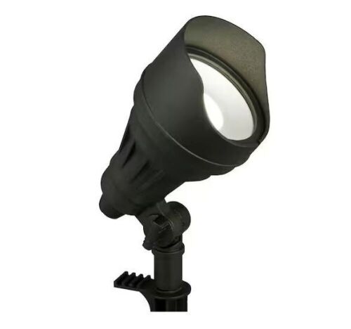 Lot of (3) Hampton Bay 1000 Lumen Millennium Black Adjustable Light Color Integrated LED Outdoor Landscape Flood Light - Lot 812