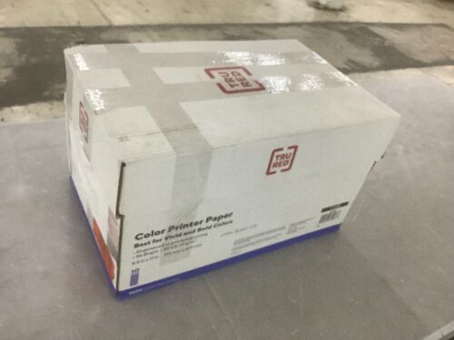 Tru Red Color Printer Paper, 8.5" x 11", 96 Brightness 20lb, 5000 Sheets - Lot 818