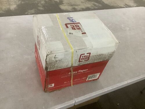 Tru Red Copy Paper 8.5" x 11" 20lb 92 Brightness 2500 Sheets - Lot 826