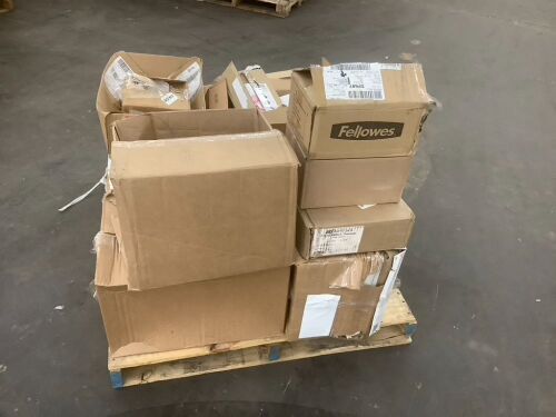 Pallet of Office Supplies Including Envelopes, Folders, Hanging Folders, Plastic Sleeves & More - Lot 38