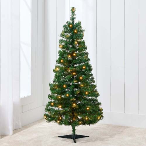 Prelit Colorful Mini Spruce Christmas Tree w/ LED Lights - 4ft - Lot 8981