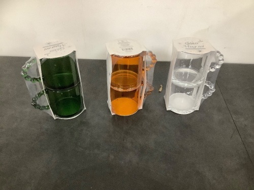 Box of Glass Mugs, 16 count - Lot 9014
