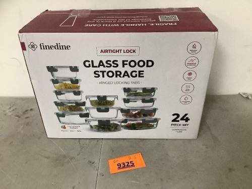 FineDine Airtight Lock Glass Food Storage - Lot 9325