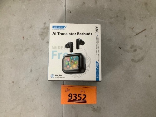 ANC Ai Translator Earbuds - Lot 9352