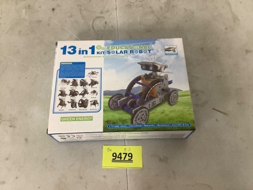 13 in 1 Educational Kit Solar Robot - Lot 9479