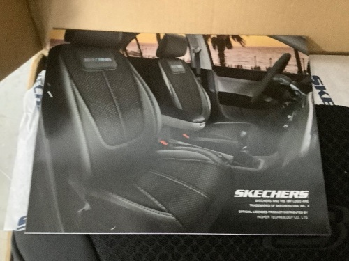SKECHERS Air-cooled Memory Foam Seat Cover Low Back 2pc Set - Lot 9481