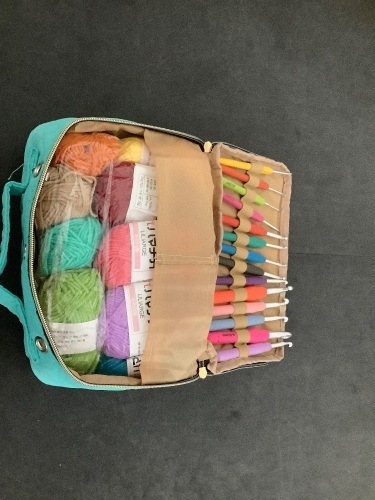 Yarniss Crochet Kit for Beginners,60 Pcs Starter Crochet Kits Include Soft Yarn,Hooks and Accessories - Lot 9526