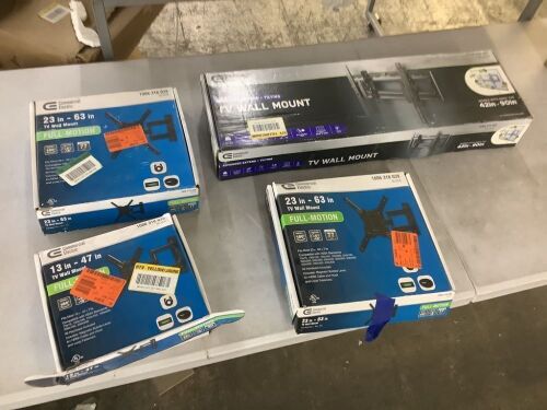 Lot of (4) TV Wall Mounts - Unknown if Complete  - Lot 180