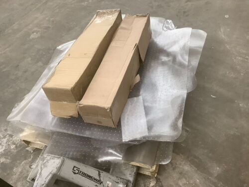 Lot of (12) Floor Protector Chair Mats - Uninspected - Lot 185