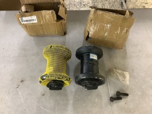Lot of (2) Bottom Roller for Kubota Mini Excavator - Missing 2 Bolts  - Lot 190