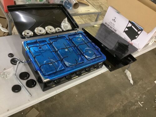 Boko 5 Burner Gas Stove with 2 Shelves - Lot 484