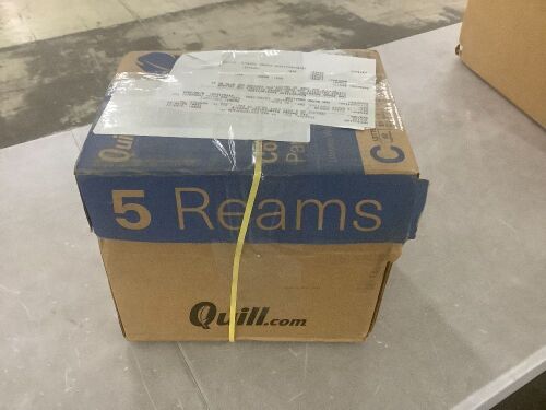 Quill Copy Paper 8.5" x 11" 92 Brightness 20lb 2500 Sheets - Lot 492