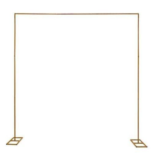 9.8-ft W x 9.8-ft H Flat Gold Height Adjustable Backdrop Stand - Lot 694