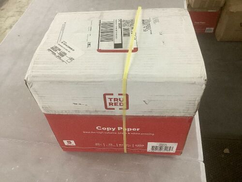 Tru Red Copy Paper 8.5" x 11" 92 Brightness 20lb 2500 Sheets - Lot 897